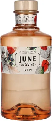 Produktbild von JUNE by G'Vine Gin Wild Peach & Summer Fruit 37,5% Vol. 0,7l