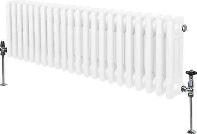 Productafbeelding van Traditionele radiator met 3 kolommen - 300 x 1192 mm - Wit