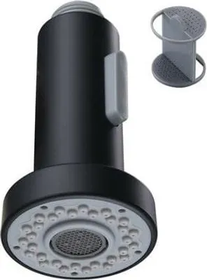 Obrázek produktu pro Černá výsuvná sprchová hlavice pro kuchyňskou baterii, dvoustupňová sprchová hlavice, náhradní výsuvná sprchová hlavice pro kuchyňské baterie, chrom, G1/2