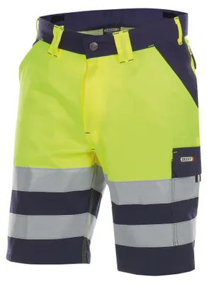 Productafbeelding van DASSY veiligheidskort broek VENNA, bermudamodel, maat 44, blauw/geel