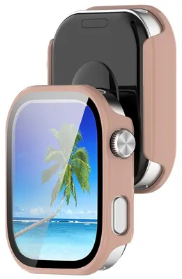 Produktbild von Schutzhülle mit Glas für Xiaomi Redmi Watch 6, Bizon Case Watch Adamo, Rosa