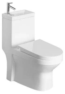 Obrázok produktu pre HYGIE Kombinované WC s umývadlom, vertikálny/horizontálny vývod, biele