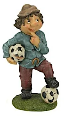 Image de Décoration de jardin lutin de football Figure de jardin nain de football nain de lutin , Variante:debout
