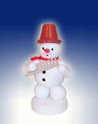 Produktbild von Schneemann Musikant mit Sousaphon (8cm) von Zenker Volkskunst