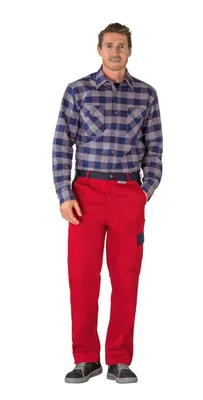Produktbild von Planam Tristep Bundhose rot/marine 25