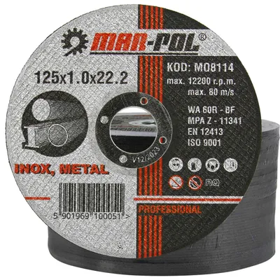 Produktbild von METALLSCHNEIDESCHEIBE 125 mm MAR-POL
