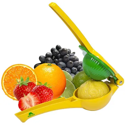 Zdjęcie produktu dla Wyciskarka do cytrusów ze stali nierdzewnej, przenośna, nadająca się do mycia w zmywarce, idealna do świeżych soków i sałatek