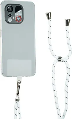 Produktbild von caseroxx TPU-Hülle kompatibel mit Emporia Smart 6 / ME.6, mit Band zum Umhängen in weiß aus TPU