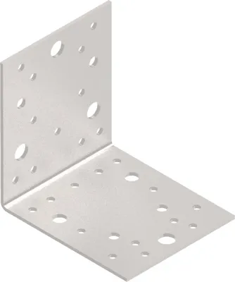 Produktbild von BKshop | Winkel - Winkeleisen - 105x105x90 mm - Verzinktes Winkeleisen 2,5 mm - Winkeleisen aus Edelstahl - Winkelverbinder - Holzverbinder