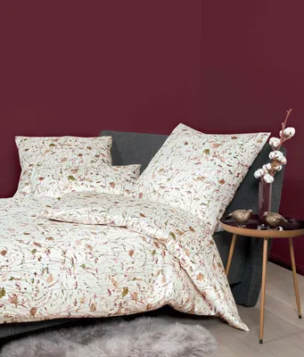 Produktbild von Janine Mako Satin Bettwäsche 2 teilig 155 x 220 cm Kopfkissenbezug 80 x 80 cm Milano 45029-07 natur