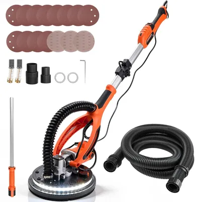 Produktbild von VEVOR Trockenbauschleifer 850 W, Deckenschleifer mit 255 mm Schleifteller, Langh