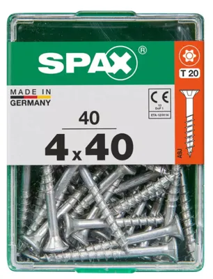 Produktbild von Spax Universalschrauben 4.0 x 40 mm TX 20 - 40 Stk.