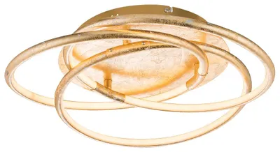 Produktbild von LED Deckenleuchte, gold, Ring Design, Alu, D 50 cm