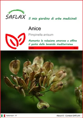Immagine prodotto di SAFLAX  - anice - 200 semi - Pimpinella