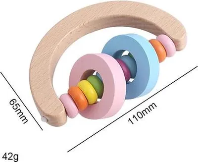 Immagine prodotto di Giocattolo da afferrare in legno con perline Montessori