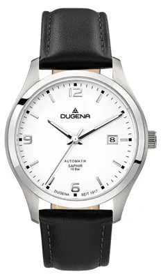 Produktbild von Dugena 4460911 Herren-Armbanduhr, Edelstahl-Gehäuse, Leder-Armband