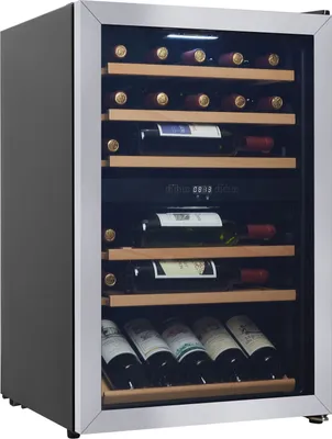 Produktbild von CAVIN Freistehender Weinkühlschrank - Polar Collection 52 | 2 Temperaturzonen | zwei Zonen | 4 bis 22°C | Kompressor | Holzregalböden | UV-Glastür