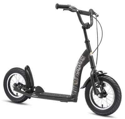 Produktbild von BIKESTAR Tretroller Kinderroller ab 6 - 7 Jahre | 12 Zoll Sport Edition | Schwarz (matt)