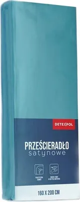 Produktbild von Spannbettlaken, Mikrosatin, gute Qualität 160x200 Helles Türkis
