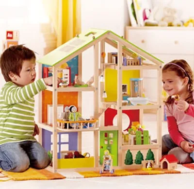 Obrázok produktu pre Hape ALL SEASON HOUSE, Stavebnica, 3 rok / roky, Viacfarebný, Drevo