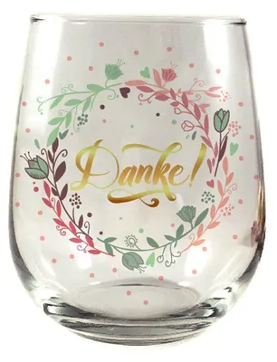 Produktbild von Whiskyglas, Wasserglas oder auch Weinglas mit Spruch - Danke