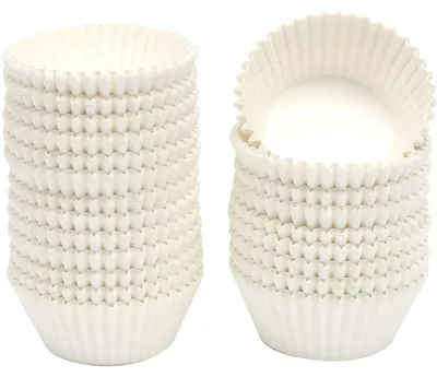 Produktbild von Muffinförmchen - Lebensmittelqualität - Zum Backen von Cupcakes - Weiß - 200 Stück - Große Größe
