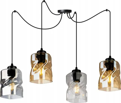 Immagine prodotto di Moderna Lampada A Sospensione A Ragno In Vetro Con Lampadario