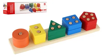 Produktbild von Holzturm-Puzzle, 29,5 cm, in einer Schachtel (7 x 30,5 x 6 cm)