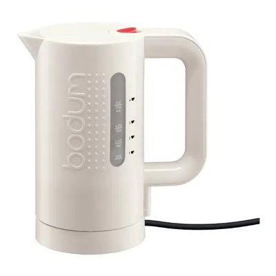 Produktbild von Bodum 11452/01/294/565/913 Bistro Schnurloser Wasserkocher, Kunststoffgehäuse, 1 l FÃ1/4llmenge, 1300 Watt, 360° Sockel, Trockengehschutz, Kalkfilter, Abschaltautomatik