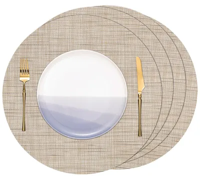 Produktbild von Platzsets - Abwaschbar - Tischdekoration - Rund 38 cm