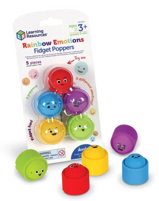Produktbild von Spielzeug Pop it Fidget Toy Poppers - 5 Stück - Silikon - Emoji-Gesichter - BPA-frei