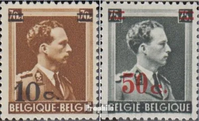 Produktbild von Briefmarken Belgien 1941 Mi 592-593 (kompl.Ausg.) postfrisch Leopold