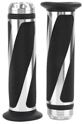 Obrázek produktu pro 1 pár kovových rukojetí pro úpravu plynového páčky na motocyklu (stříbrné)