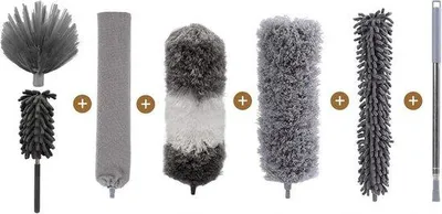 Image de Brosse de nettoyage télescopique, 25-280 cm, flexible, pour les plafonds hauts