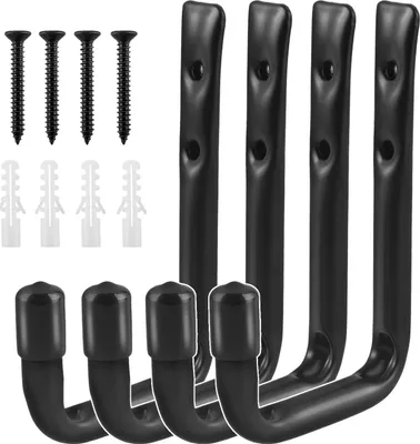 Produktbild von 4x Maclean Wandhalterungen für Reifen Räder Leiter Fahrrad Stahl max. Belastung 22kg/Bügel MC-489