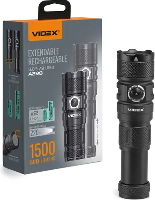 Produktbild von Videx LED taktische optische Taschenlampe IP66 1500lm 6 Modi 5000k Reichweite 220m