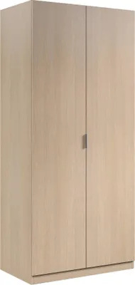 Immagine prodotto di Dmora Guardaroba 2 Ante Avik 52x180h cm Marrone Rovere, Appendiabiti 2 Ante