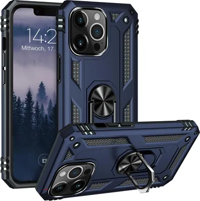 Produktbild von Armor Outdoor Handyhülle für Apple iPhone 13 Pro Handy Panzer Case Cover Schutzhülle Farbe: Blau