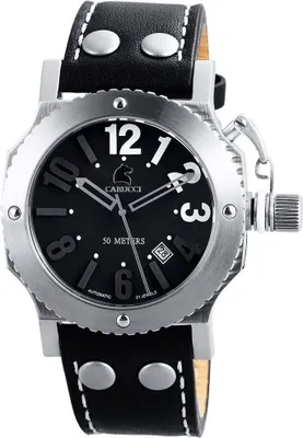 Produktbild von Carucci Herren Automatik Uhr CA2210BK Potenza II Black Datum 5 ATM