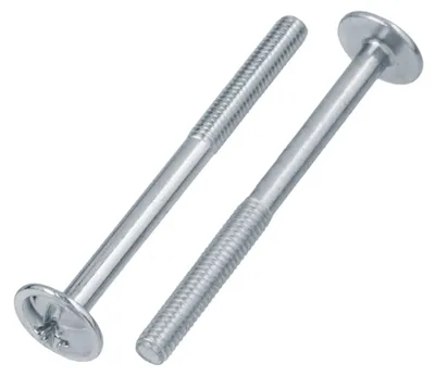 Produktbild von Linsenkopfschrauben mit Flansch M4 x 45 mm Kreuzschlitz 50 Stück Verzinkt DIN 967 Teilgewinde