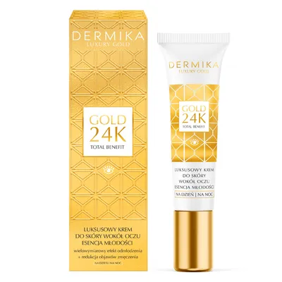 Zdjęcie produktu dla Dermika Luxury Gold 24K Krem Pod Oczy 15 Ml