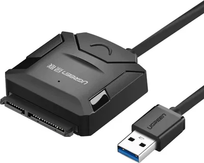 Produktbild von Ugreen Festplattenadapter Adapter HDD SSD USB 3.0 - SATA schwarz (20611)