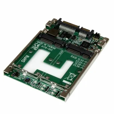 Image de StarTech.com Convertisseur double mSATA SSD vers 6,40cm (2,5") SATA RAID Adapter