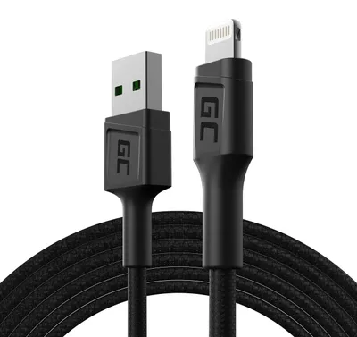 Image de Câble Green Cell PowerStream USB-A - Lightning 2m QC Apple 2.4A