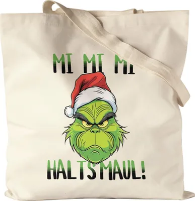 Produktbild von Mi Mi Mi Halts Maul Jutebeutel Anti Weihnachten Ich hasse Weihnachten Mi Mi Mi