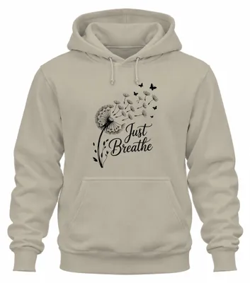 Zdjęcie produktu dla Just Breathe Dandelion Butterfly Mindfulness Yoga Meditation Uni Bluza z kapturem, Nature, L