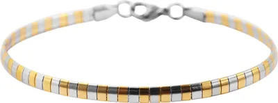 Produktbild von Akzent Armband aus Edelstahl mit IP Beschichtung, bicolor