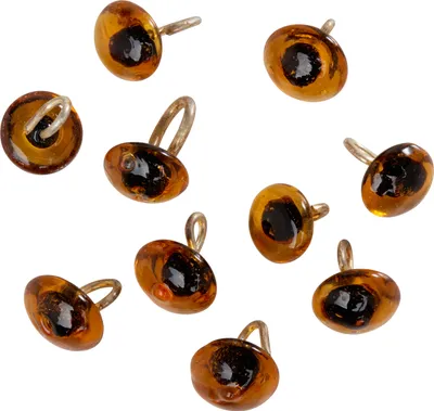 Produktbild von Rayher Bärenaugen 6 mm braun 10 Stück für Puppen und Kuscheltiere
