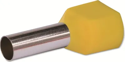Produktbild von Quadrios 22C439 Zwillings-Aderendhülse 6 mm² Teilisoliert Gelb 1 Set (22C439)
