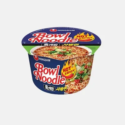 Produktbild von Nongshim | Instant-suppe Bowl Noodle - 100g - Scharf - Rinderbrühegeschmack - Koreanische Suppe